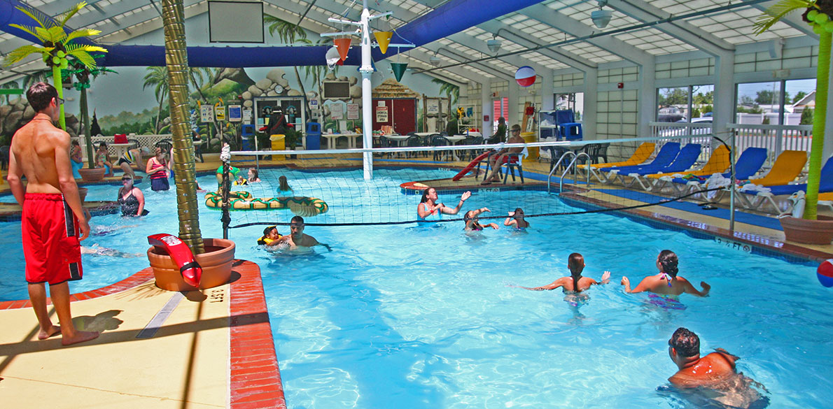 Lifeguard overlooking pool