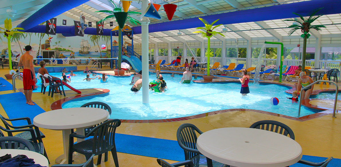 View of indoor pool